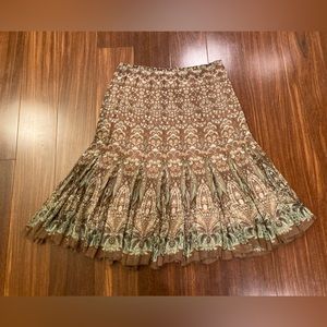 Printed Lined Elie Tahari Skirt